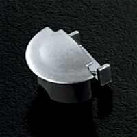 DUVER tapa final perfil abs aluminio slim-e , TAPA ABSColor aluminio Ral 9006. Para introducir a los laterales del perfil.Ideal para fabricar su propia l