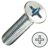 tornillo rosca metal cabeza plana din 965 zincado metrica m-4 largo 16mm (caja 1500)