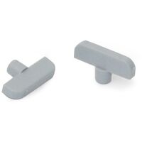 HERRAJES ALK soporte balda secreto piv.5 canal.3 gris (caja 100)