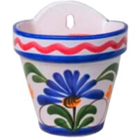 MACETA CERAMICA FLOR COLGAR 13x13 CM
