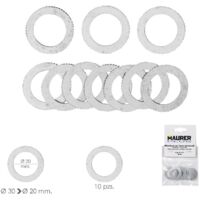 adaptadores / reductores disco corte madera ø 30 a ø 20 mm. (bolsa 10 piezas)