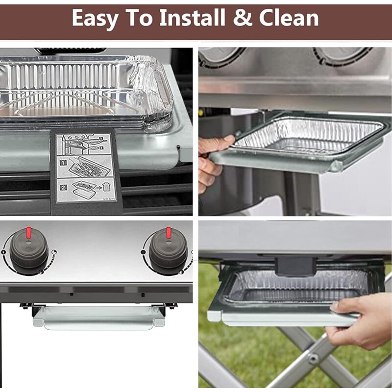 Bac D'Égouttement Pour Weber Q200/Q300 - Avec 15 Inserts Aluminium