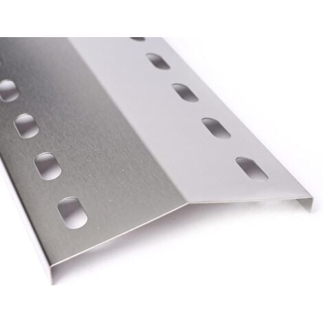 GFTIME 39,5 x 12,5 cm Plaque diffuseur chaleur universel en acier inoxydable pièce détachée pour Enders Kansas 3 & 4, Landmann Triton 3.1, Landmann Avalon, Landmann 12739, Campingaz Woody 3 LX