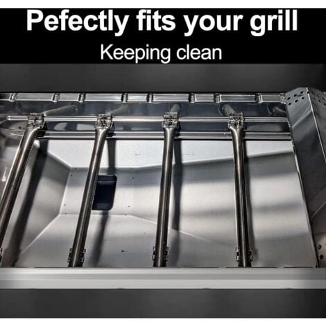 GFTIME 60-80 cm Universel Bac à graisse en acier inoxydable avec bac de récupération pièce détachée pour barbecue à gaz 3/4/5 brûleurs de Charbroil, Dyna Glo, Nexgrill, Kenmore, Uniflame, Expert Grill