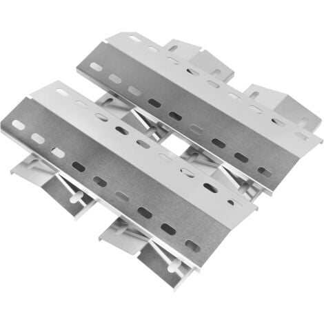 GFTIME 39,5 x 12,5 cm Diffuseur de Chaleur Universel en acier inoxydable pour Enders Kansas 3 & 4, Landmann Triton 3.1, Landmann Avalon, Landmann 12739, Lot de 4