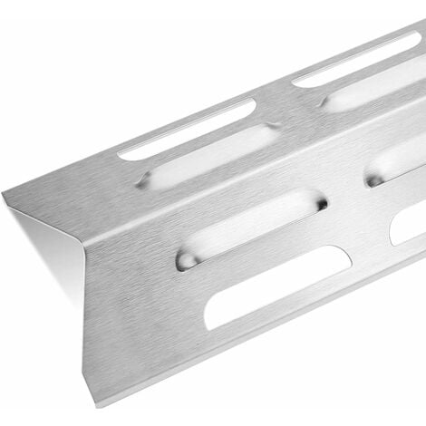 GFTIME 41 cm Universal Diffuseur de chaleur en acier inoxydable pour Blooma Kansas 4, Tepro Richfield, Napoleons Rogue 2, Ultra Chef, Kenmore, Uniflame, pièce détachée couvercle de brûleur, Lot de 4