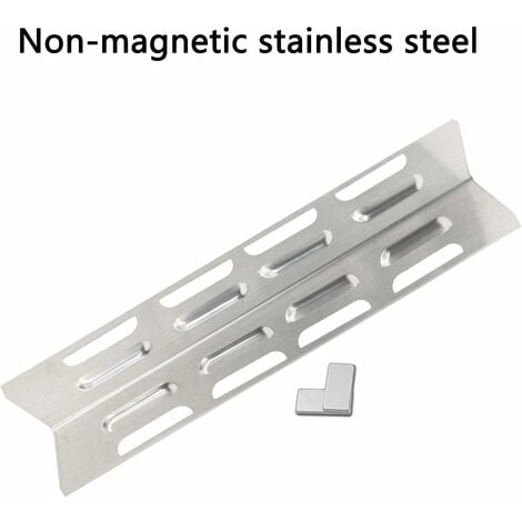 GFTIME 41 cm Universal Diffuseur de chaleur en acier inoxydable pour Blooma Kansas 4, Tepro Richfield, Napoleons Rogue 2, Ultra Chef, Kenmore, Uniflame, pièce détachée couvercle de brûleur, Lot de 4