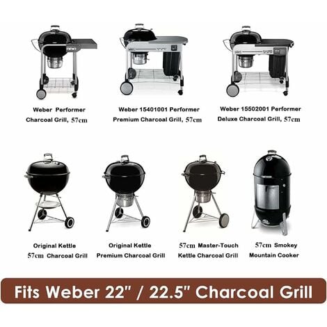 GFTIME Ø 54,3cm Grille de cuisson ronde en fonte pour barbecue au charbon de bois Weber 57cm One-Touch, Master-Touch, Gourmet BBQ System, grilles de barbecue pour Weber 8835 pièce de rechange
