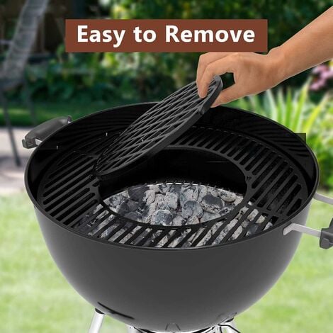 GFTIME Ø 54,3cm Grille de cuisson ronde en fonte pour barbecue au charbon de bois Weber 57cm One-Touch, Master-Touch, Gourmet BBQ System, grilles de barbecue pour Weber 8835 pièce de rechange