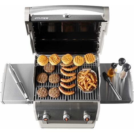 GFTIME 7638 44,5cm Grilles de Cuisson en fonte pour Weber Spirit 300 Series Spirit E310 E320, Spirit I & II E/S/SP 310 320 330, Spirit 700, Weber 900, Grilles pièce détachée pour Weber 7639, Lot de 2