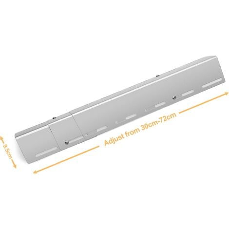 GFTIME Diffuseur de chaleur universel réglable long 30-72cm large 9,5cm pour Charbroil, Taino, Barbecook Siesta, Brinkmann, Pièce détachée de distributeur de flamme en acier inoxydable, Lot de 4
