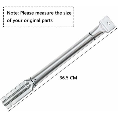 GFTIME Universel Accessoires Kit - brûleur 36,5cm, diffuseur de chaleur 37cm et croisé tube pour Charbroil, Barbecook Vanilla, Barbecook 300, Tenneker TG4 pièce détachée pour barbecue à gaz