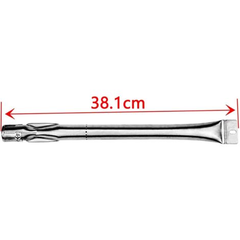 GFTIME Universal Brûleur Tube 38,2CM et Plaque de Chaleur 37CM pour Charbroil, Nexgrill, Sunbeam, Grill Master 720-0697, Barbecook, brûleur et couvercle de brûleur en acier Inoxydable accessoires