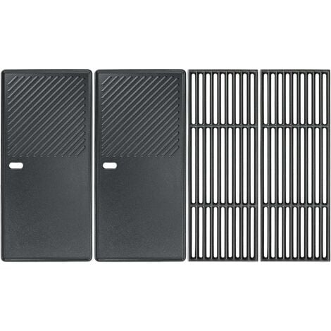 GFTIME 43cm Grille de cuisson et Plaque de cuisson pièce détachée pour Charbroil, Enders Boston Black 4 IK Turbo, Enders Monroe PRO 4 (Pas POUR Monroe 3/4), Master Chef Prime 4, Santos S-418, Lot de 4