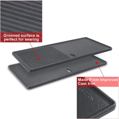 GFTIME 43cm Grille de cuisson et Plaque de cuisson pièce détachée pour Charbroil, Enders Boston Black 4 IK Turbo, Enders Monroe PRO 4 (Pas POUR Monroe 3/4), Master Chef Prime 4, Santos S-418, Lot de 4