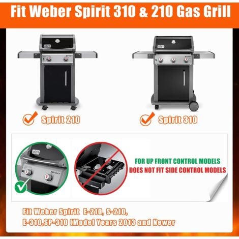 GFTIME 7642 Bouton D'allumage de Gril pour gril Weber Spirit E210 S210 E310 SP310 avec commande avant (2013-2016), allumeur compatible avec Weber 7642, 69850 Kit d'allumage barbecue