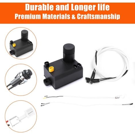 GFTIME 7642 Bouton D'allumage de Gril pour gril Weber Spirit E210 S210 E310 SP310 avec commande avant (2013-2016), allumeur compatible avec Weber 7642, 69850 Kit d'allumage barbecue
