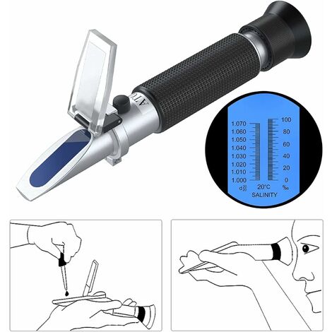 AUTOUTLET Réfractomètre Alcool avec ATC Alcool 0-80% Réfractomètre Portable  Compteur d'Alcool pour La Concentration d'Alcool Ethanol avec de L'Eau