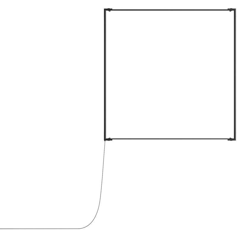 LEDS C4 Applique Tubs Modular Square 900X900Mm Led 90W Blanc Chaud