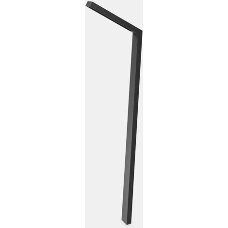 Zigzag Asymmetrical farola exterior con optica asimetricas en blanco neutro 4000K color gris urbano (1/5)