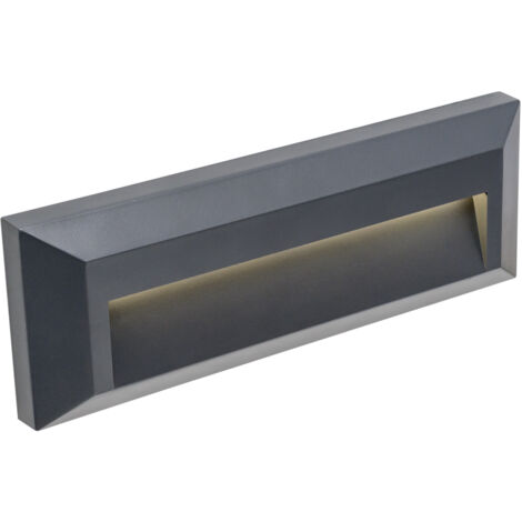 APLIQUE IP65 SIRAM LED 2.5 BLANCO CÁLIDO - 3000K ON-OFF GRIS URBANO 290 (1/5)