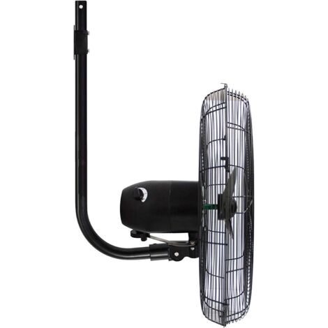 Ventilateur Mural Industriel Oscillant 3 Vitesses - Pales Aluminium 55cm - Moteur Cuivre 220V 180W - Pour Garage, Atelier, Serre