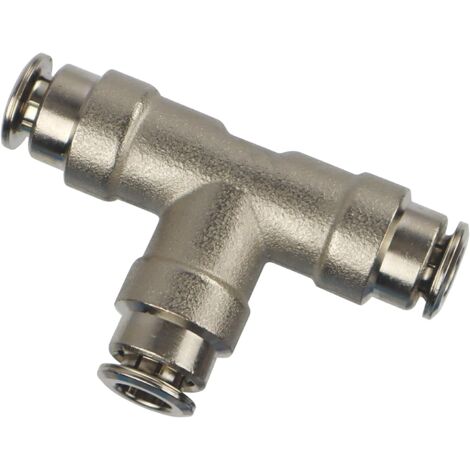 SUPERFOG - SF1002-3 Tés automatiques à embouchures égales pour tuyau de brumisation de 1/4" de diamètre, 3 pièces (1/4)