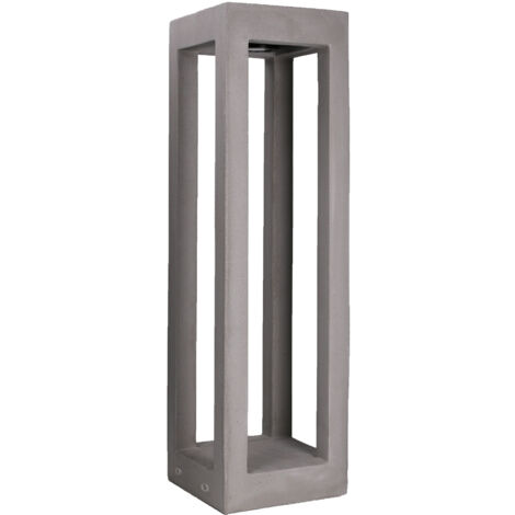 Forlight Balise de Jardin Ip65 Box 700Mm Led 5.8W 4000K Ciment 115Lm (1/6)