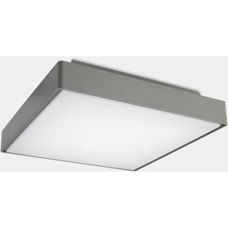 LedsC4 Plafonnier Ip66 Kossel Direct 400Mm Led 19W Blanc Chaud - 3000K On-Off Gris 11 (1/3)