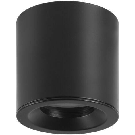 Fab - Foco de Techo de Superfície Tubular de 85mm de Diámetro para Bombilla GU10 en Color Negro (1/3)
