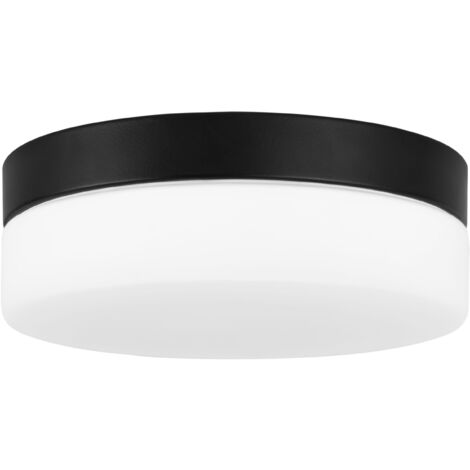 Giro - Plafón de Techo LED para Baño con IP44 con Luz Regulable Cálida 3000K y Neutra 4000K. Color Negro (1/5)