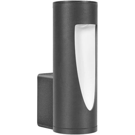 Brit - Aplique Exterior LED con Luz Cálida 3000K para Jardín y Terraza IP54 de Color Gris Urbano (1/4)