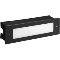 Leds-C4 Micenas - Applique Murale Extérieure LED Encastrée Noir 29.8cm 1215lm 4000K IP65