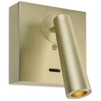 Leds-C4 Gamma - Lampe de lecture murale LED Or satiné 179lm 2700K
