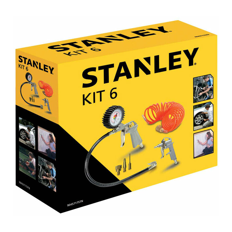 Kt 6 accesorios herramientas neumáticas Stanley para compresor de aire