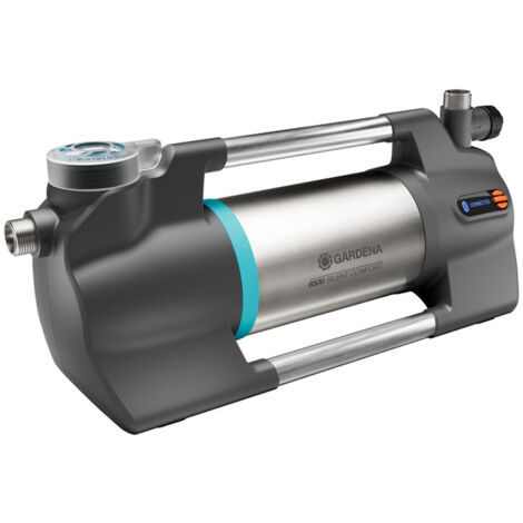 GARDENA Bomba de superficie para jardín bluetooth silenciosa Silent 6500 l/h, bombea agua a 60 m (6 bar), 1300W (09059-20) (1/5)