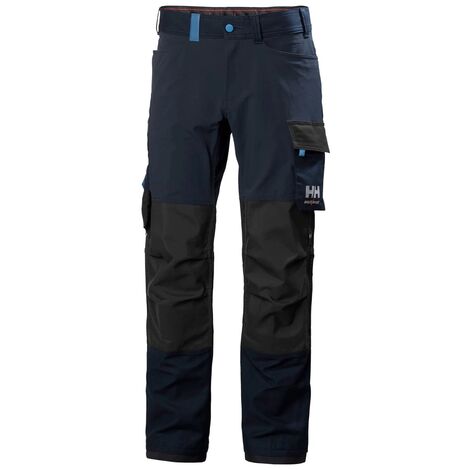 Pantalones de trabajo Helly Hansen Oxford 4X 52 (EU) Negro /Gris