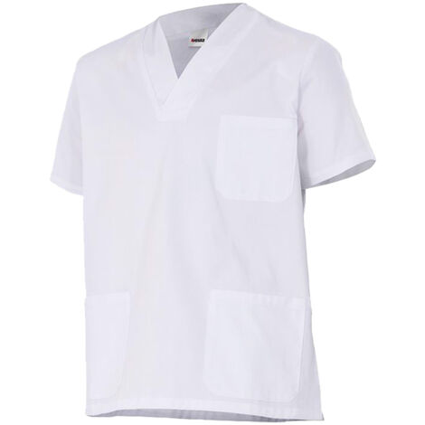 Camisola pijama sanitario manga corta Velilla 587 - L - Bianco