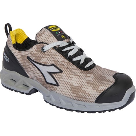 Zapatos de seguridad Diadora Shark Stable Impact Low S1P SRC ESD Beige 48 EU Barro