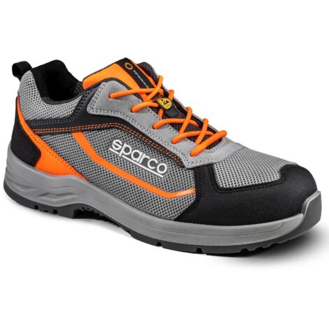 Zapato de seguridad Sparco 07539GRAF Indy Pato ESD S1PS SR Gris/Naranja 43 (1/4)