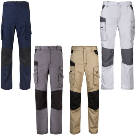 Pantalón de trabajo Velilla 103011B Lona Bicolor - M - Arena (1/5)