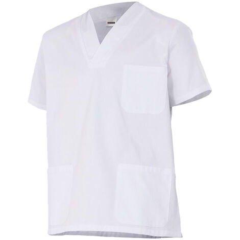 Camisola pijama sanitario manga corta Velilla 587 - M - Bianco