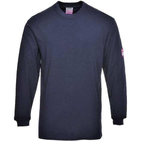 Camiseta de trabajo ignífuga manga larga Portwest FR11 - L - Azul (1/2)
