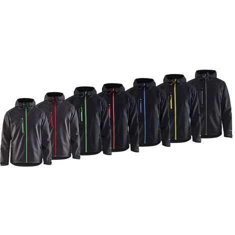 Chaqueta softshell impermeable Blaklader 4949 - S - Nero/Verde