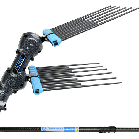 Vareador de aceitunas Campagnola Alice Premium 58 V con varilla telescópica en carbono 150/220 cm