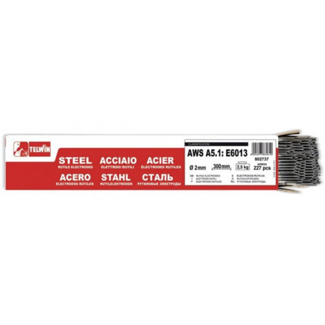 Electrodos de soldadura Telwin de 2 mm, paquete de 227