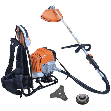 Desbrozadora de mochila GREEN LINE GL 53-ZN con motor 2T 51.6 cc diámetro eje 26 mm