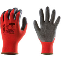 Guantes de trabajo recubiertos de látex Coverguard Eurolite 13L850 - - Negro /Rojo