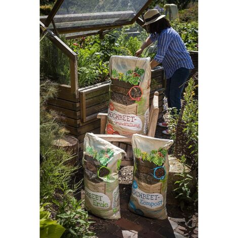 40 L Floragard Uni Bio Hochbeet Kompost, Komposterde, Gartenkompost