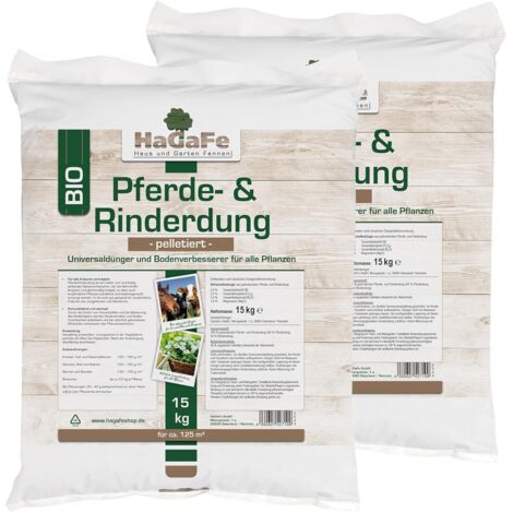 HaGaFe Pferdedung & Rinderdung, Pferdemist, Rindermist, Organischer Universaldünger